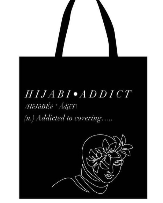 HIJABI ADDICT TOTE BAGS
