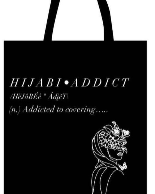 HIJABI ADDICT TOTE BAGS