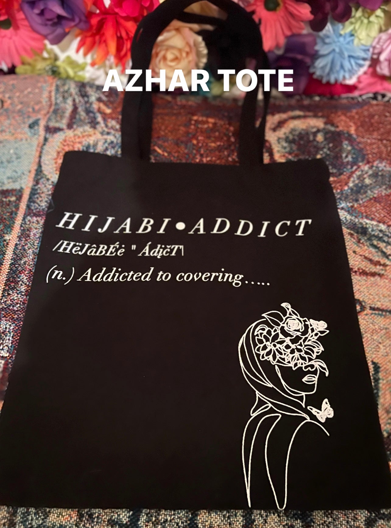 HIJABI ADDICT TOTE BAGS